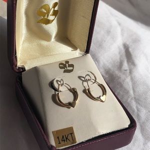 14KT gold earrings